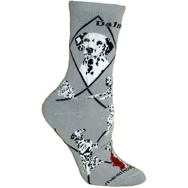High Quality Cotton Blue Dalmatian Dog Funny Socks For Men/ Lady